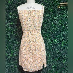 Le Lis Peach Floral Mini Dress